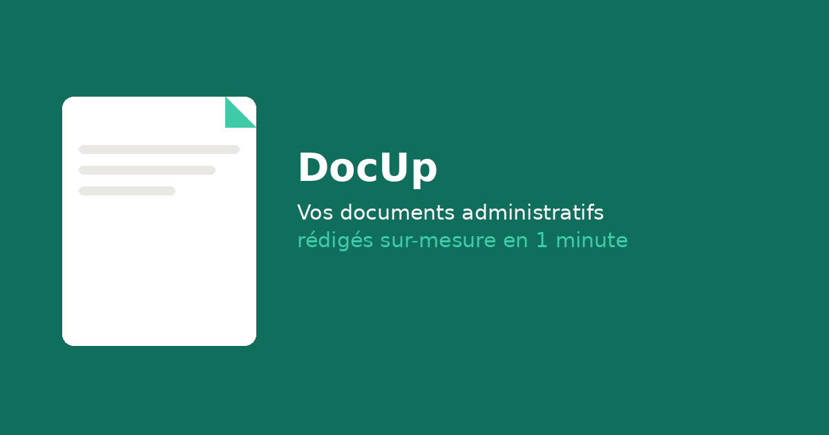 Demande de bourse étudiante — modèle de document DocUp, demande bourse étudiante